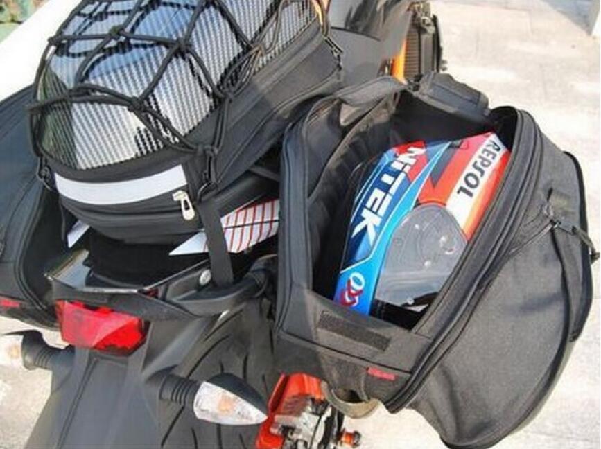 Komine SA-212 zadeltas motorfiets Bagage tail bag pack mand Motorfiets Motor Tas