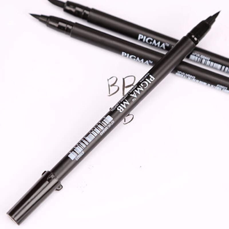3pcs/Lot Japan Sakura PIGMA Calligraphy Brush Pen Fine/Medium/Bold Tip Black Ink Pens Brush Kalligrafie Pens