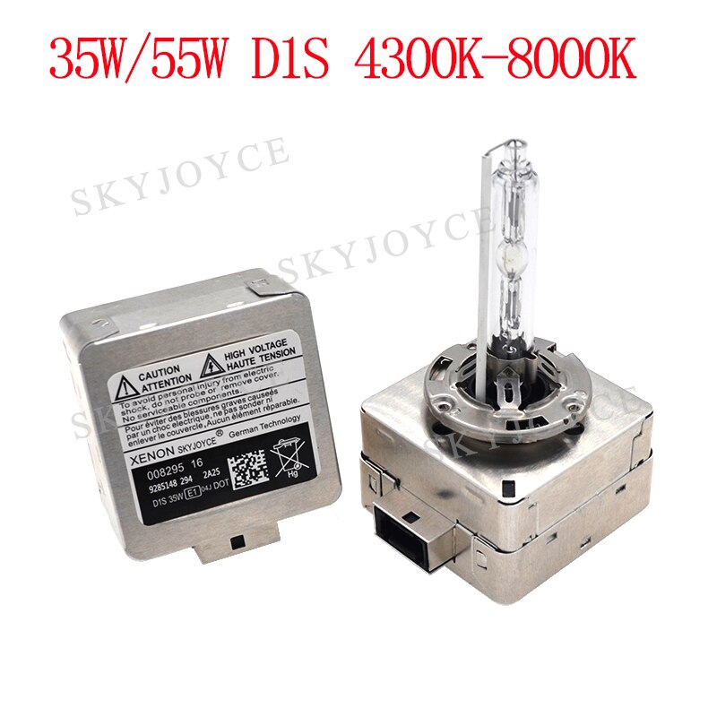 SKYJOYCE Originele AC 55 w Xenon D1S HID Lamp 4300 k 5000 k 6000 k 8000 k Metalen Voet 35 w 55 w D1S D3S Auto Koplamp Lamp D1S Xenon Lamp