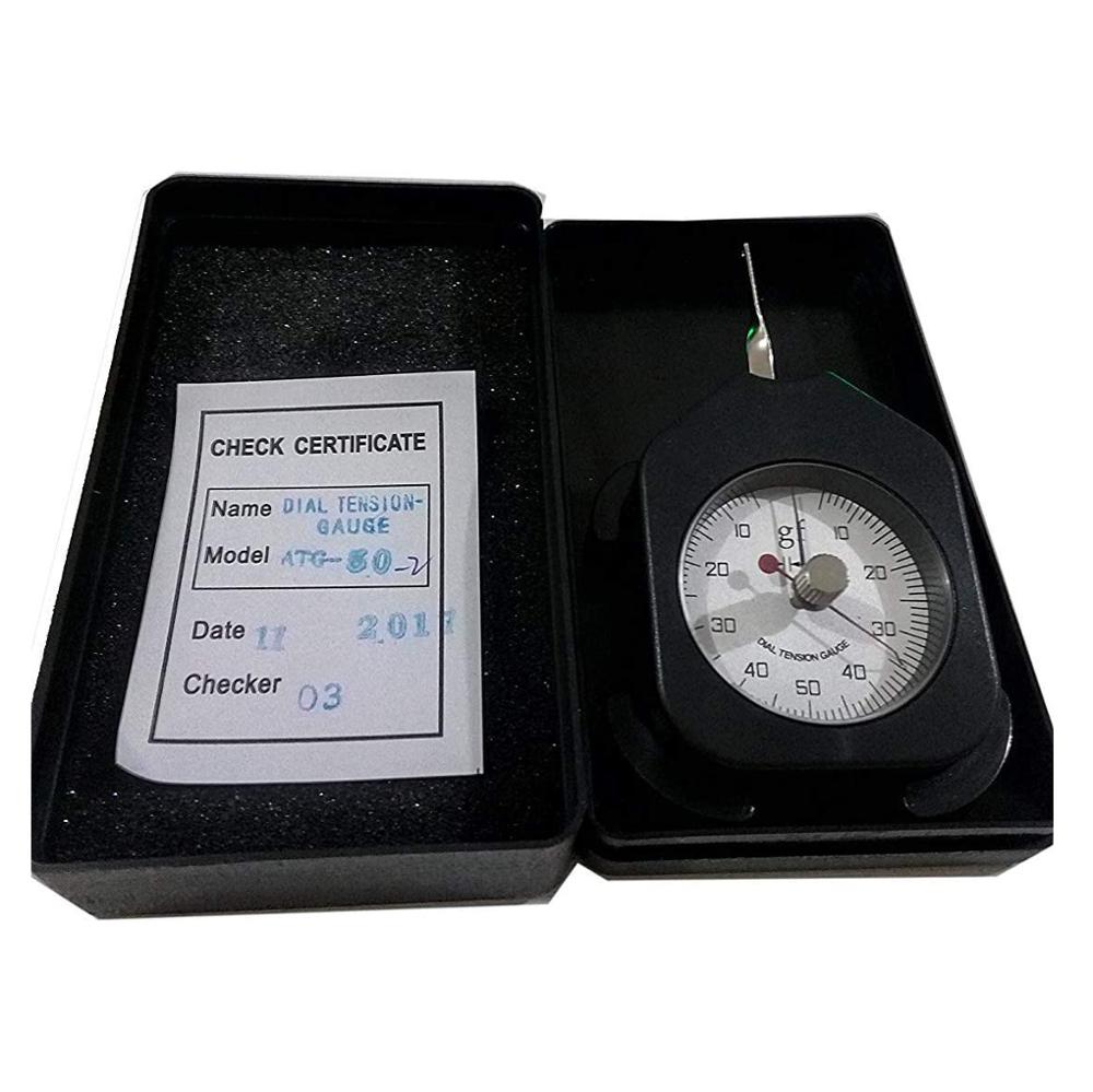 Tensiometer double pointers Tension Meter with Peak-hold 500g Dial Tension Gauge Tester