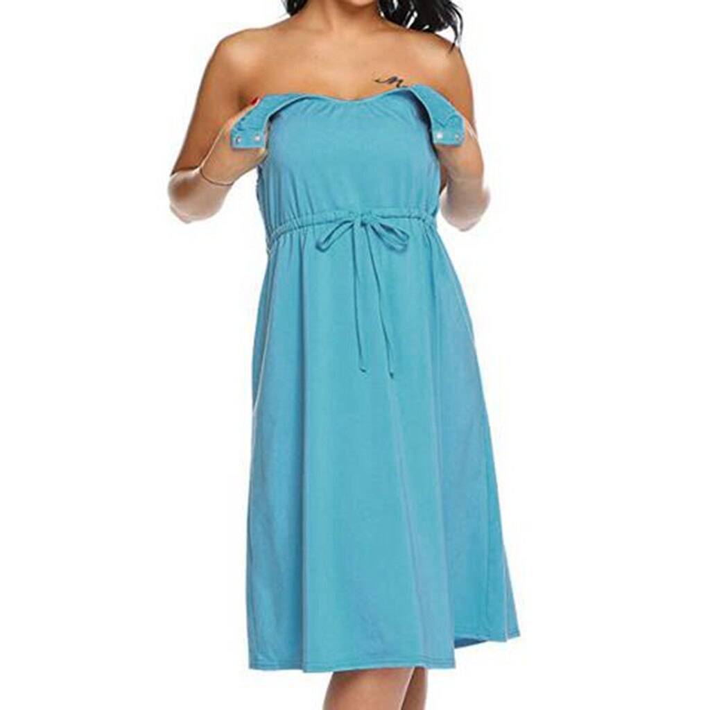 LONSANT Maternity dress Ladies solid lacing Split Dress Pregnant Women nursing casual clothes pretty Maternity Dress