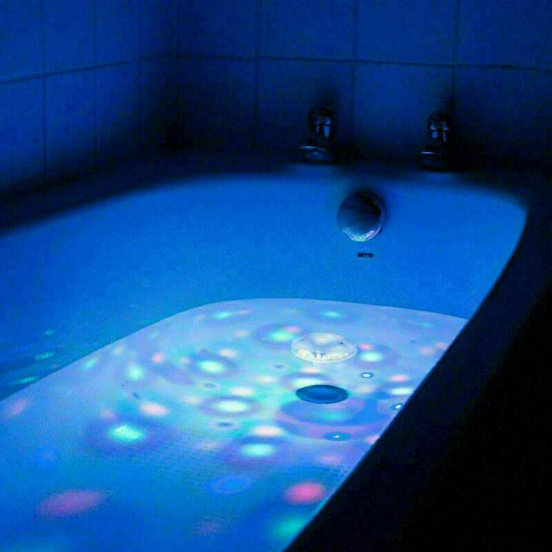 Flydende undervands lys rgb nedsænket ledet diskotek fest lys glødeshow swimmingpool karbad spa lampe baby bad lys