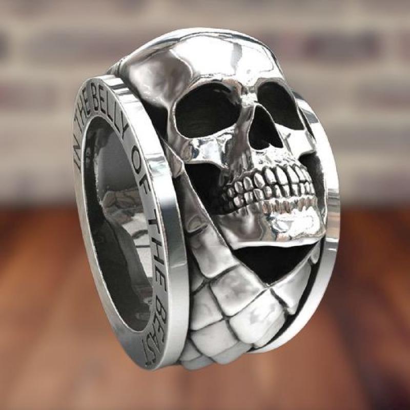 Luxury Skull Men&#39;s Rings Jewelry Accessories Jewelry Men Rings Halloween Rings for Men Cool Stuff Chunky Rings