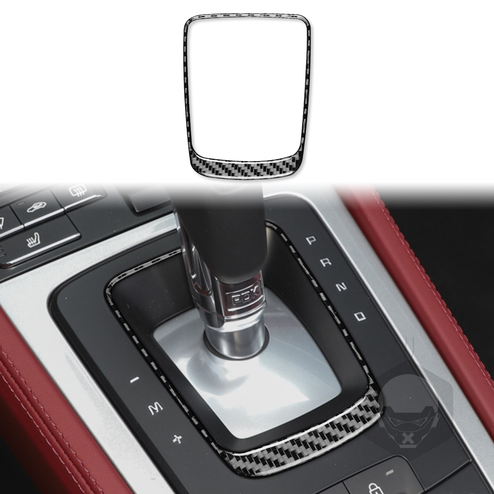 Voor Porsche Boxster Cayman 718 982 -2022 Auto Versnellingsbak Frame Trim Sticker Carbon Fiber Interieur Auto Accessoires: Goud