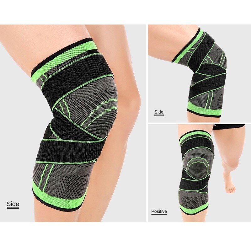 1Pc Sport Kniebeschermer Druk Kneepad Elastische Knie Pads Ondersteuning Mouwen Basketbal Volleybal Brace Training Fitness