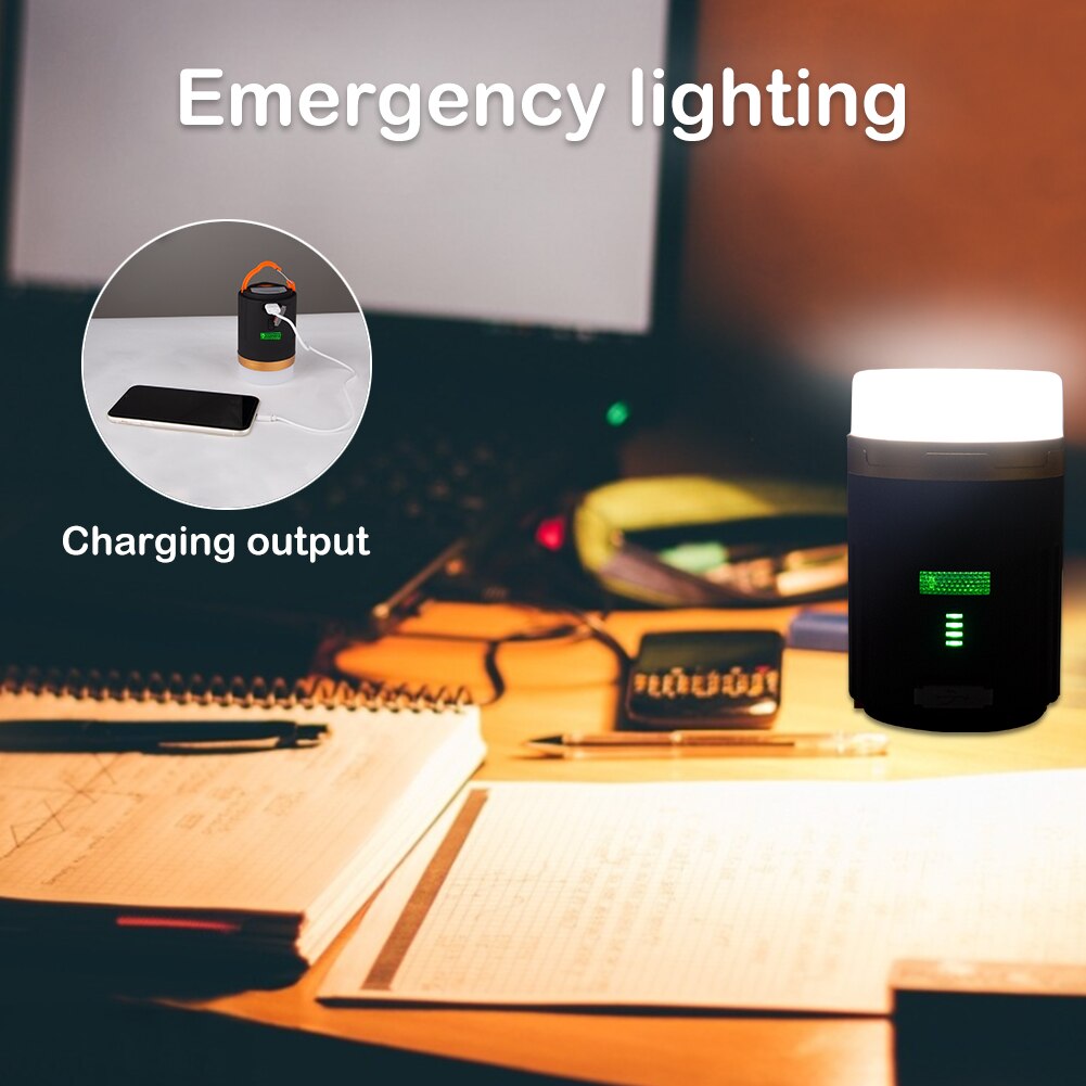 Remote Control LED Camping Light Brightness Adjustable Built In 4800mAh Battery USB Rechargeable Waterproof Portable Lantern