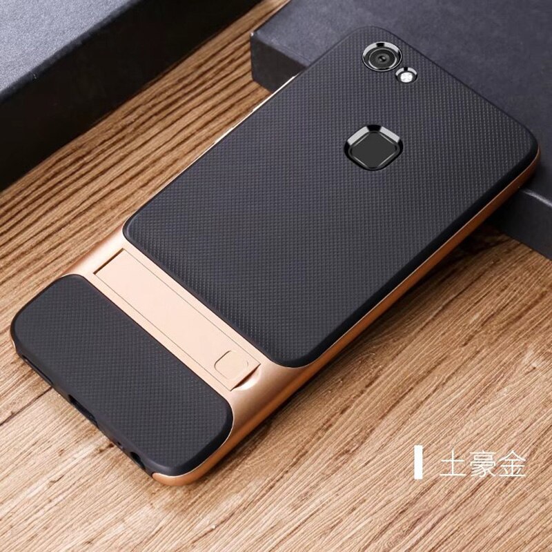 Leuke Mobiele Telefoon Cover Voor Vivo V7 Plus V7Plus Case Cover 5.99 &quot;3D Kickstand Silicone Pc Hybrid 360 Beschermende y79 Armor Shell: Royce Gold