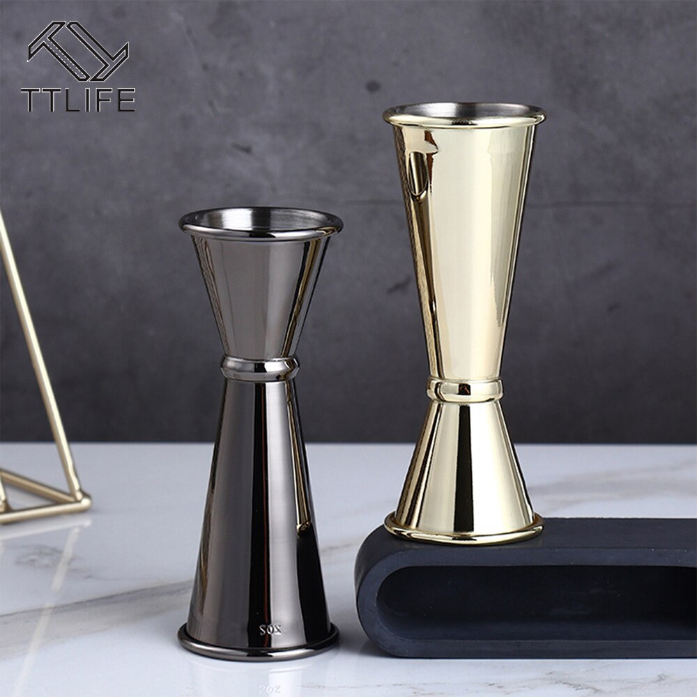 Cocktail Bar Jigger Japanese Stainless Steel Measuring Cup Jigger Double Spirit Bartender Cocktail Shaker Bar Accessories