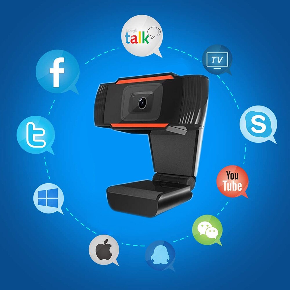 USB2.0 PC Web camera USB Camera Video Record with microphone rotating Camera With MIC For Computer For PC Laptop Skype MSN