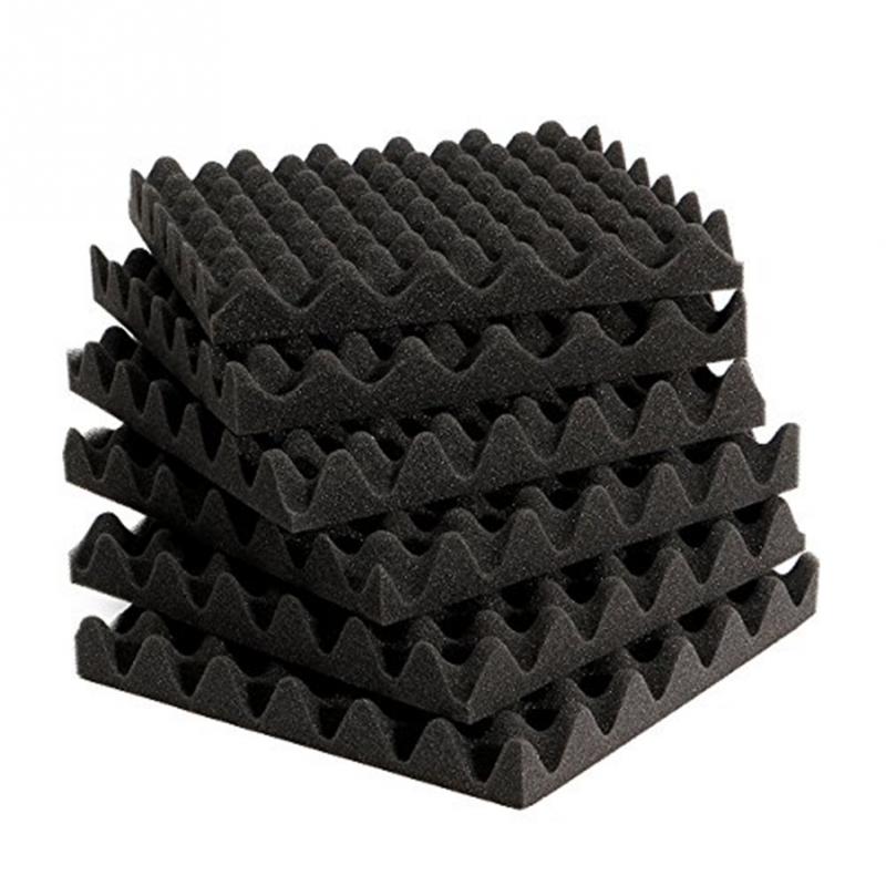 6pcs 30X30X4CM Soundproofing Acoustic Foam Tiles Noise Sound-Absorbing KTV Studio Room Absorption Tiles foam