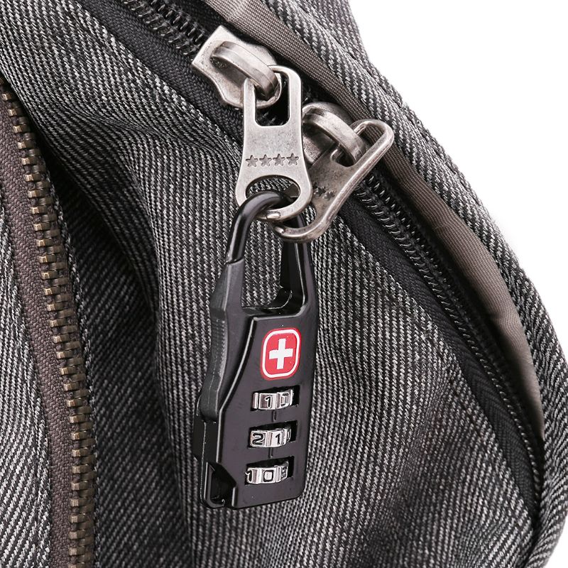 Croce svizzera Simbolo Combinazione Codice di Sicurezza mini Lucchetto per i Bagagli Sacchetto Della Chiusura Lampo Zaino Borsa Valigia Cassetto