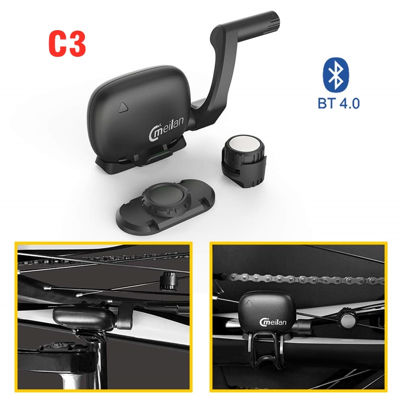 Meilan Draadloze Fiets Computer Met Borst Hartslagmeter Snelheid Sensor Bike Snelheidsmeter Bluetooth 4.0 ANT Fietsen Computer