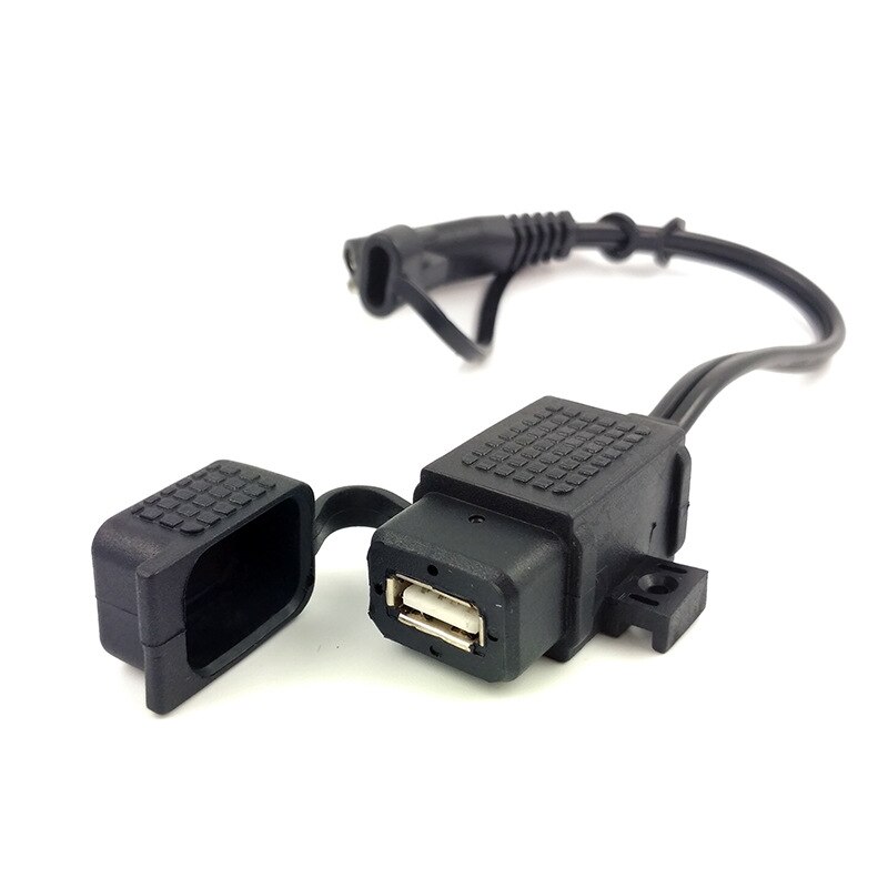 DIY SAE zu USB Kabel Adapter Wasserdichte USB Ladegerät Schnell 2.1A Hafen 120cm Kabel Inline-Sicherung für Motorrad praktisch Tablette GPS