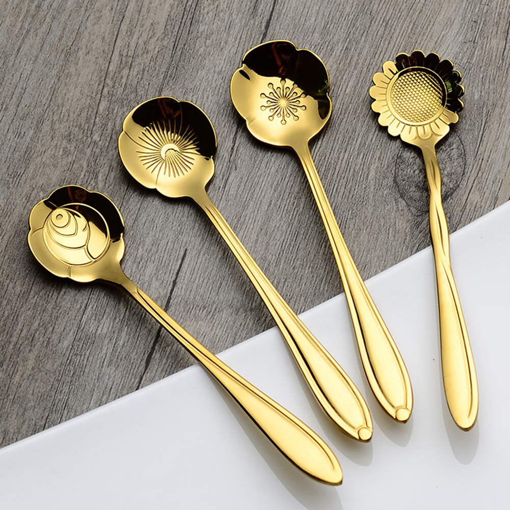 Lepel met lange steel menglepel 22 cm roestvrijstalen lepel ijsthee