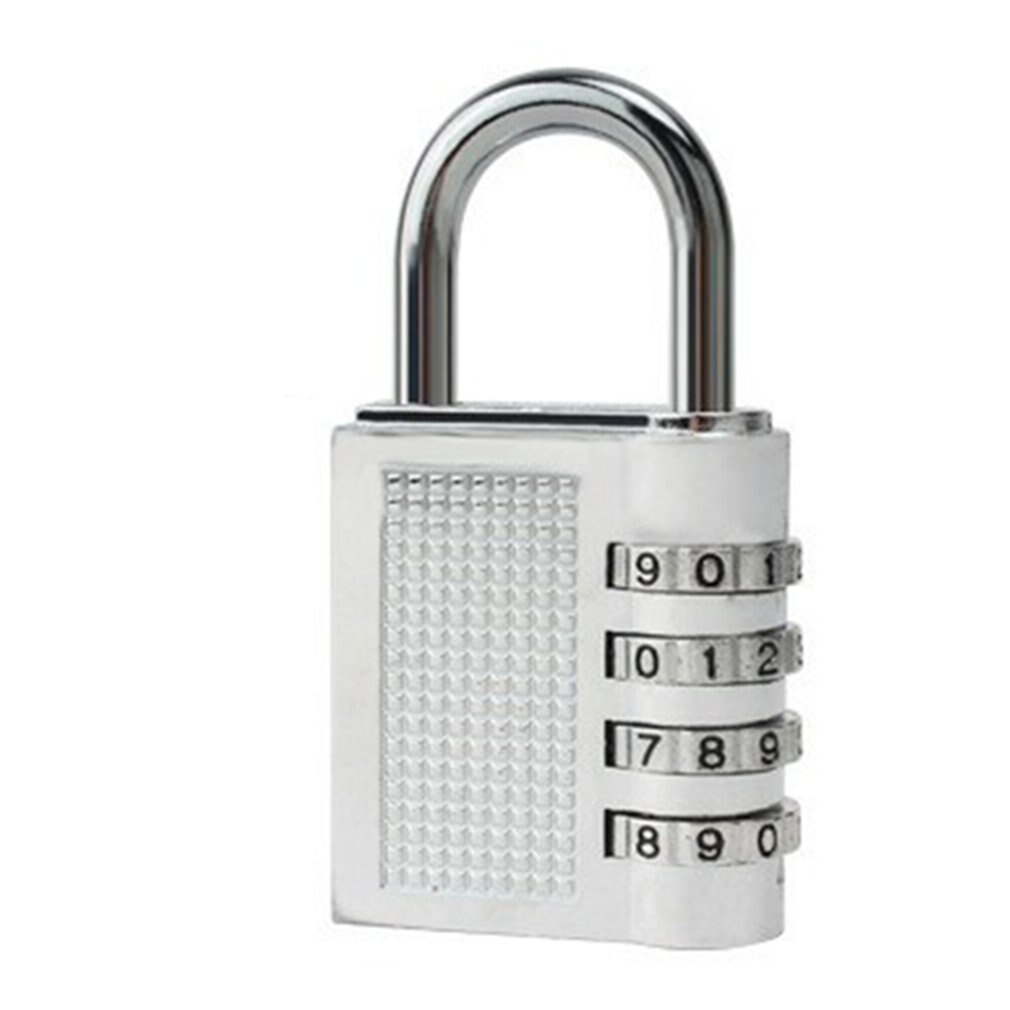 4bit Key Lock Box Wall Mounted Aluminum alloy Key Safe Box Weatherproof 4 Digit Combination Key Storage Lock Box: Silver