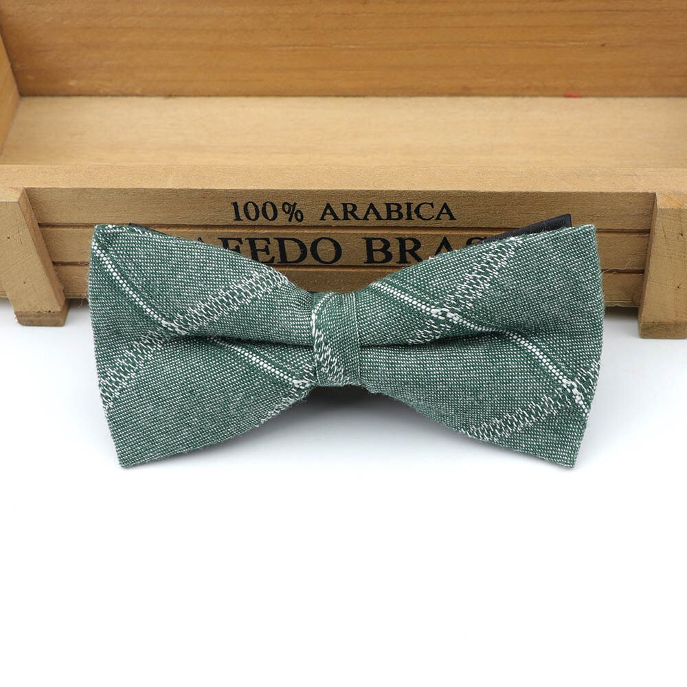 Stribet klassisk formel bomuldssløjfe gravata flere farver butterfly mønster slips herre luksus slips tweed butterfly: 4