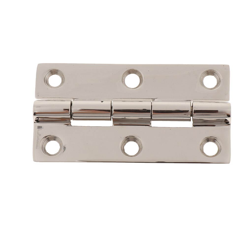 75mm x 40 mm Stainless Steel Door Hinges Straight Square Corner Hinges - 3mm Thickness