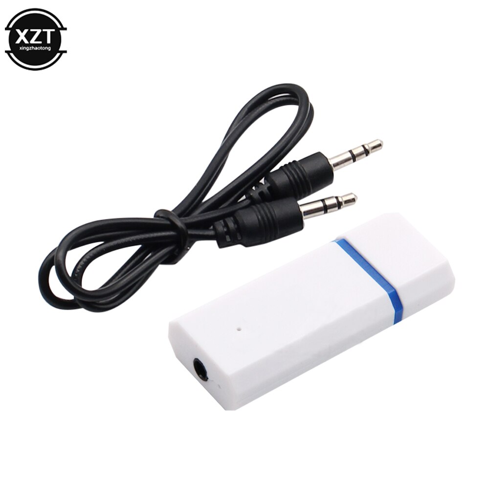 1Pc USB 3.5mm V2.1 Bluetooth Wireless Audio Receiver Stereo Music Car Bluetooth Adapter Home Audio Receiver