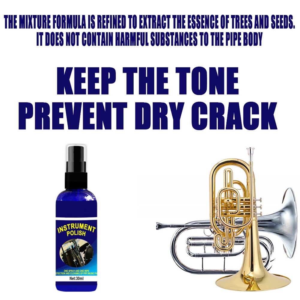 Lubricating Oil Home Maintenance Dust Proof Portable Brass Music Instrument Cleaning Saxophone Clarinet Repair Tool: 30ml