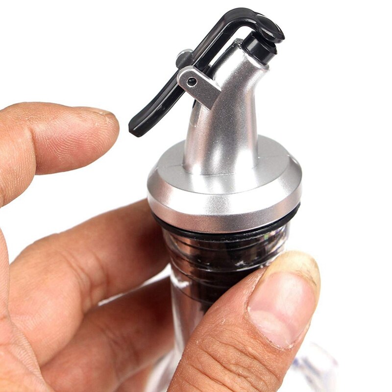 Bouteille en verre de distributeur d'huile de burette de 2 pièces pour le bec de récipient de cuisson 17Oz et 6 pièces