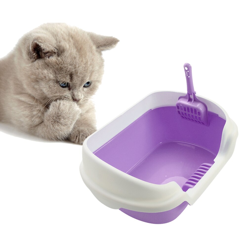 Semi-gesloten Kattenbak Praktische Kat Cleaning Bad Wastafel Kattenbak (Roze, Grootte)