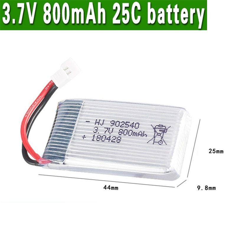 3.7V 800mAh lipo Battery and Charger for SYMA X5 X5C X5HW X5SW M68 For RC Camera Droens Qaudcopter Spare 902540 Battery Parts