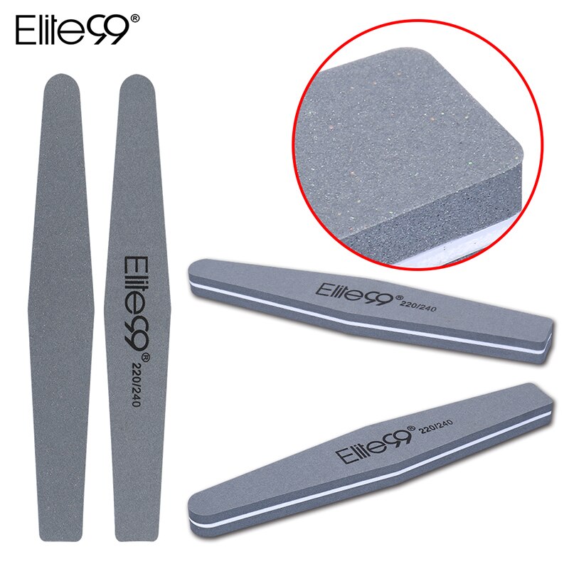 Elite99 5 x lijar limas de uñas Curve 220/240 lima de uñas Bar para las extremidades del arte del clavo de la manicura Accesorios