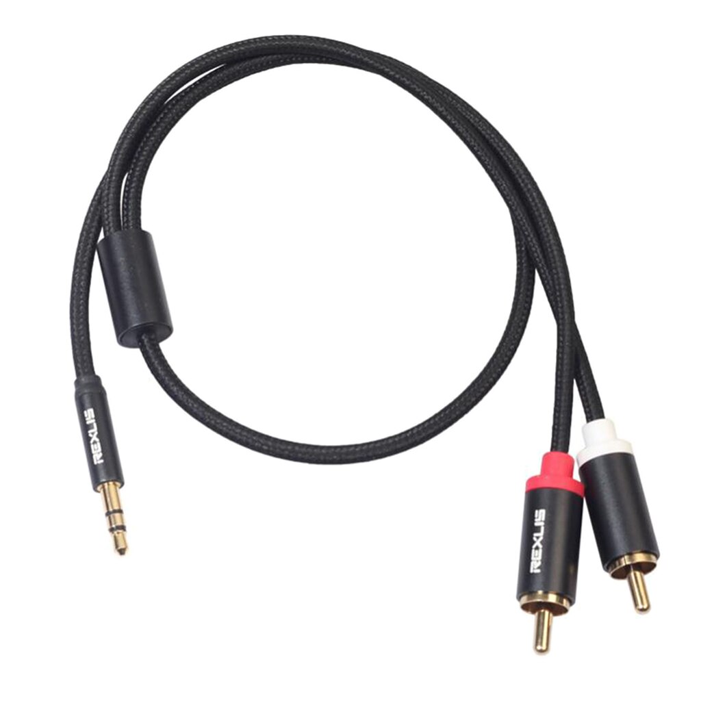 3.5 Mm Naar Rca Stereo Subwoofer Aux Kabel Connector Splitter Draad 50 Cm