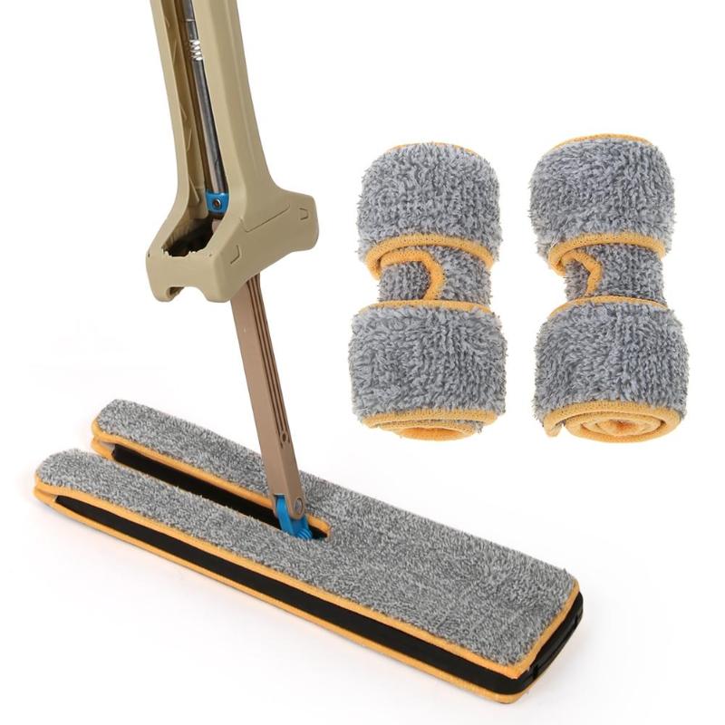 Microfiber Double Sided Non Hand Washing Flat Mops Wooden Floor Mop Dust Push Mop Home Cleaning Tools balai de menage sol
