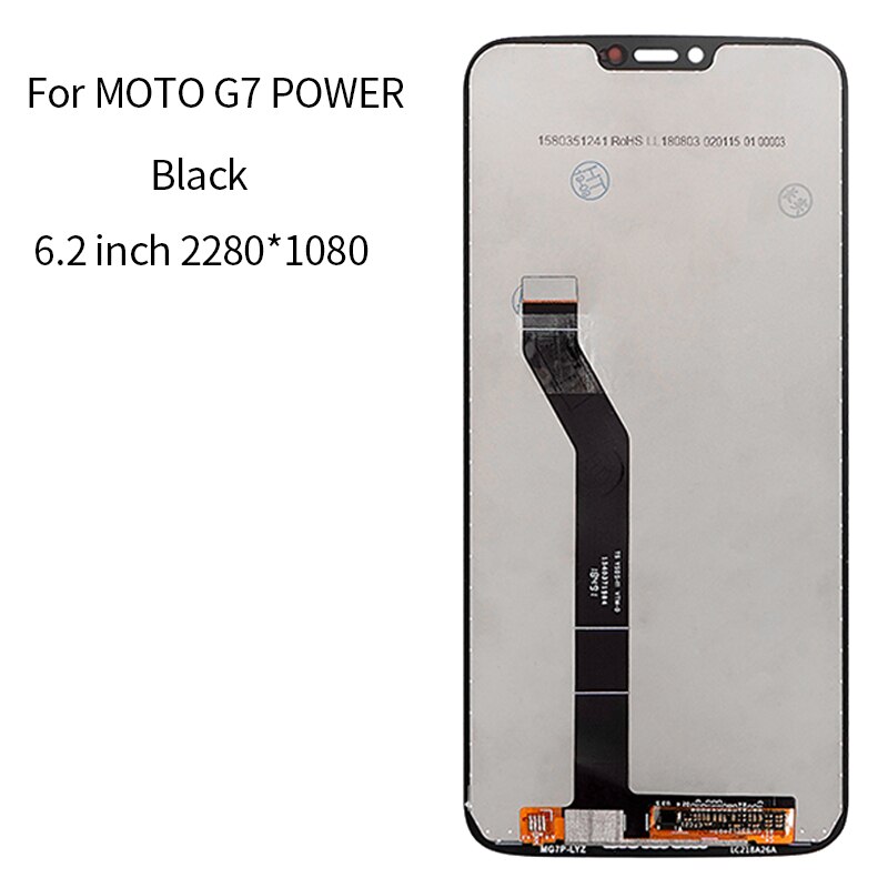 6.2 "Voor Motorola Moto G7 Power Lcd Display Touch Screen Digitizer Vergadering Met Frame Voor Moto G7 Power XT1955-5 XT1955-6 Lcd