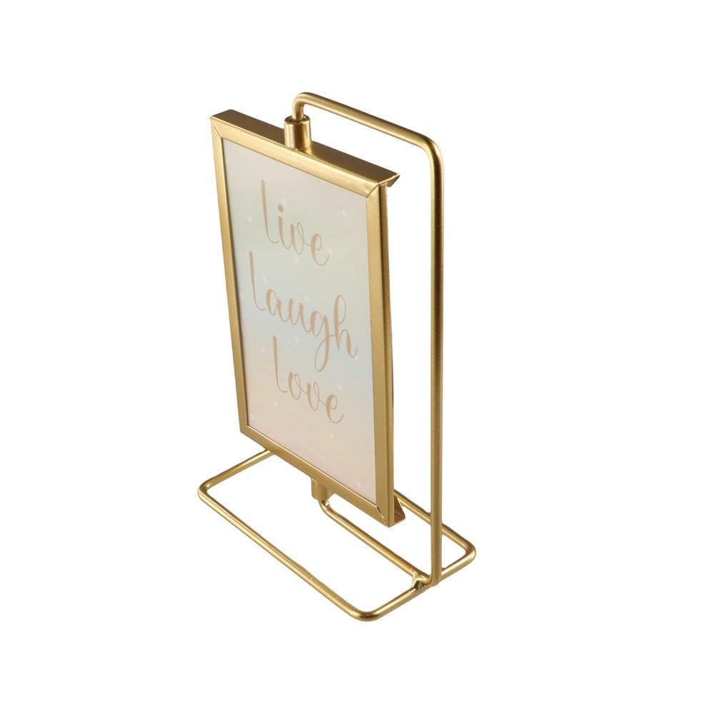 Eleganter, nicht leicht verformbarer Metall-Fotorahmen, moderner drehbarer Fotorahmen, Ornament, minimalistisches Metallhandwerk, Wohnzimmer