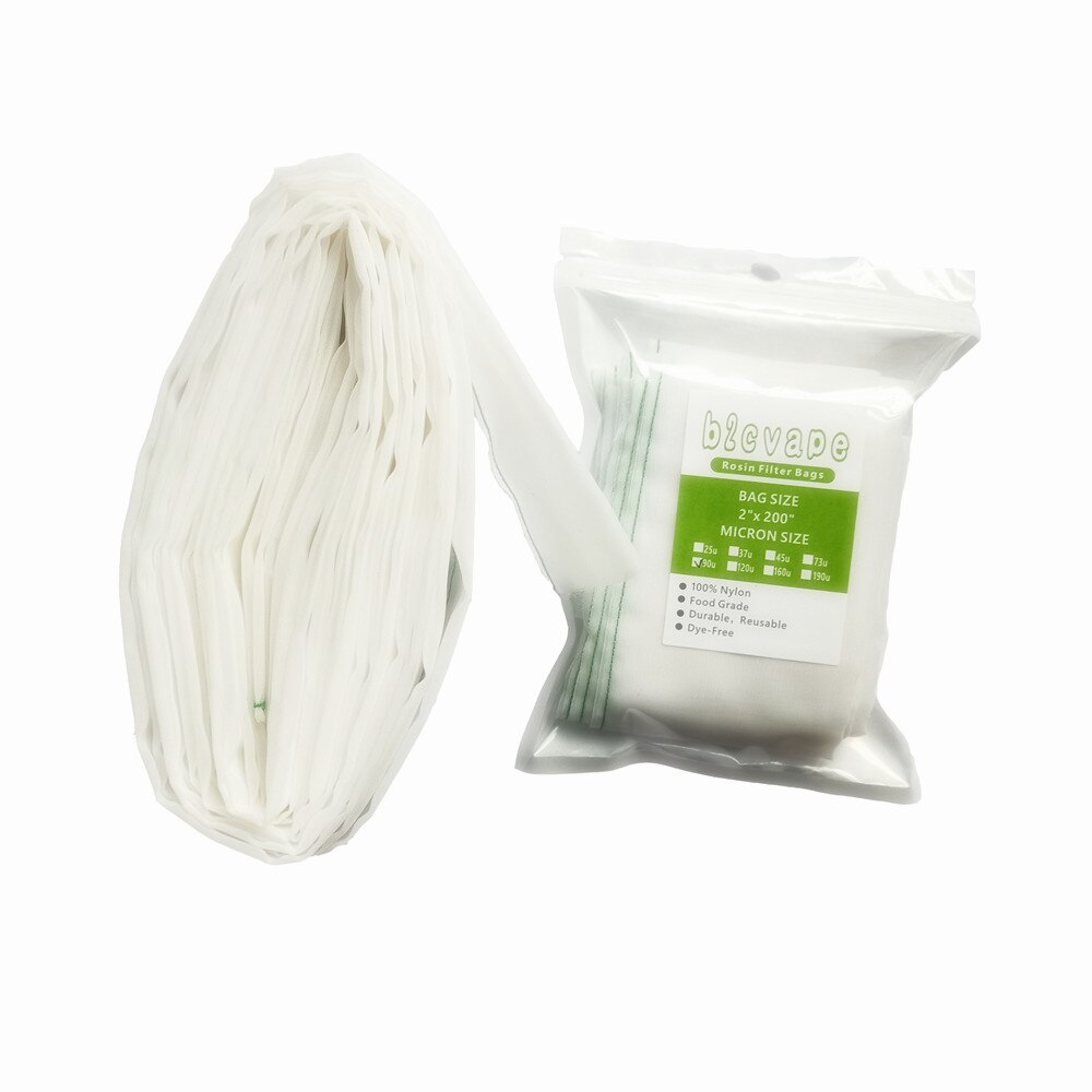 2*200 Inch Rosin Press Filter Bags 100% Food Grade nylon mesh filter tubes perfect for bottle tech lessen waste cutting bags