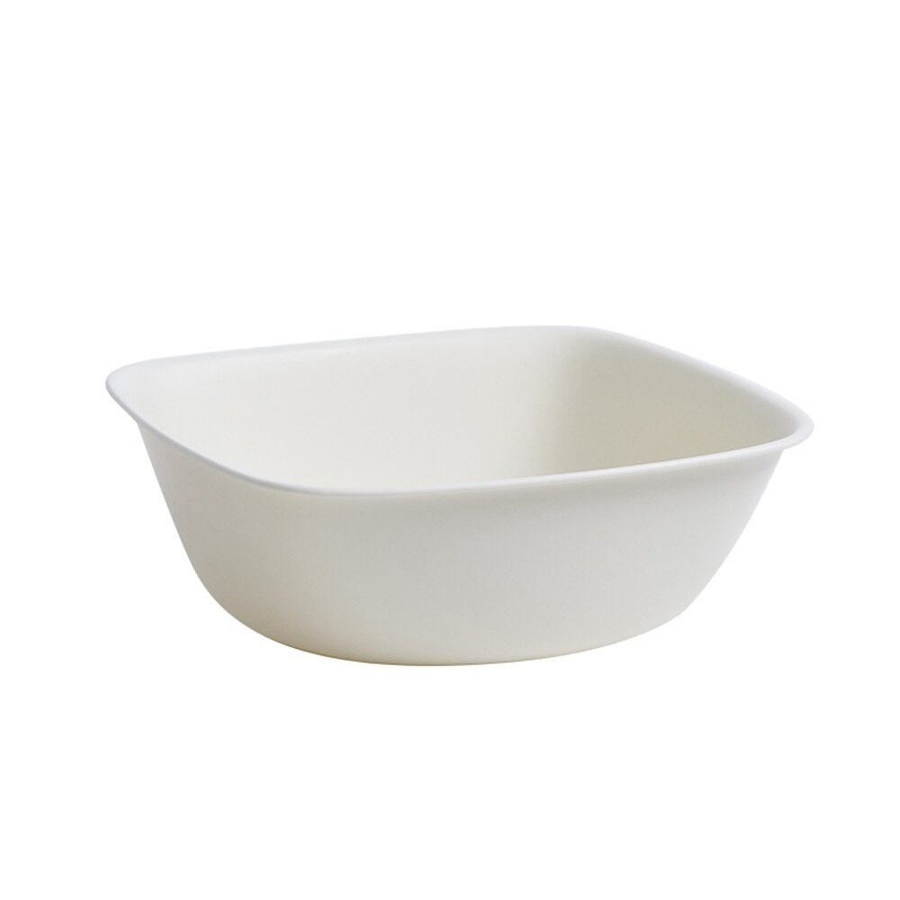 Household Washbasin Plastic Big Basin Dormitory Lovely Square Wash Basin Wash Vegetable Basin Wash Basin: Small Grey