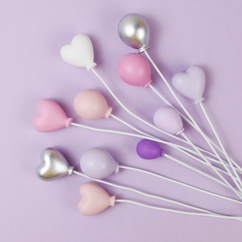 Décoration de gâteau en boule | Haut de gamme, or argent jaune bleu violet rose, amour gâteau ameublement pâtisserie, garniture de gâteau en boule ronde