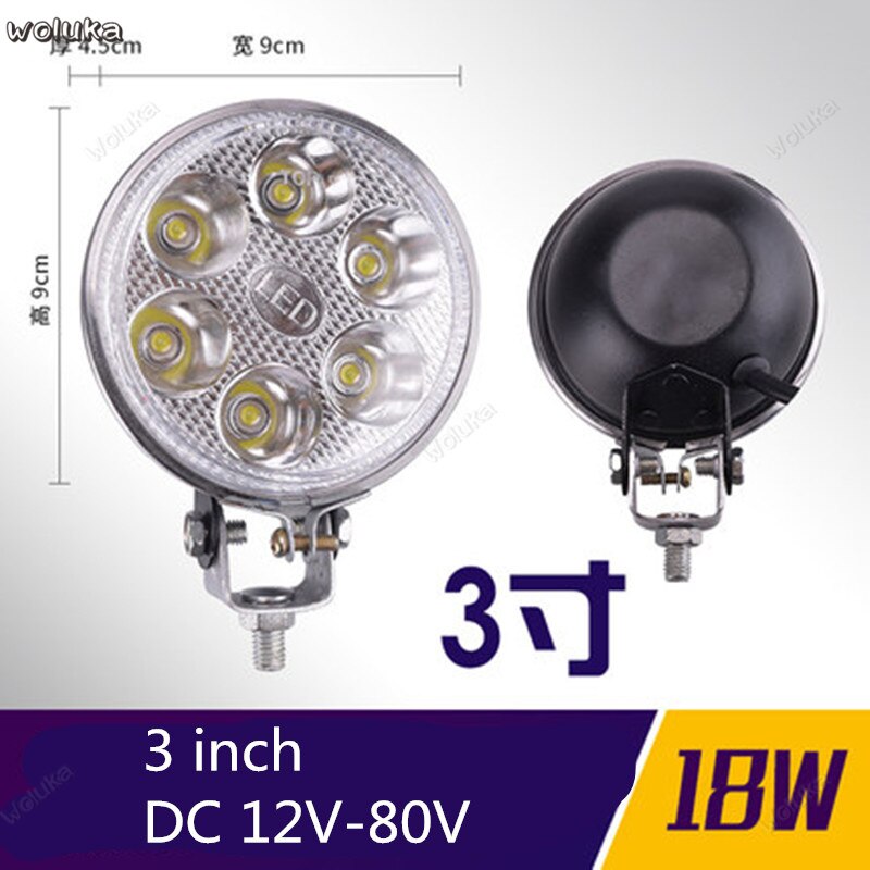 LED truck spotlight car 12V 24V super bright fog light reversing light tractor modified long strip spotlight CD50 Q04