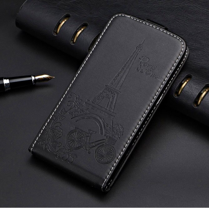 On Vertex Pro P300 Business Vintage Flip Case For Vertex Pro P300 Capa 100% Special Cover Leather Phone Bag Phone Case: tower black