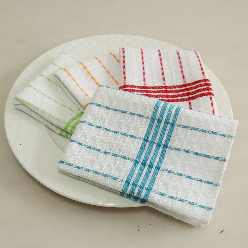 10pcs/pack Small Kithen Towels Cotton Home Cleaning Cloth Super Absorbent 30x30cm 11.8"x11.8"