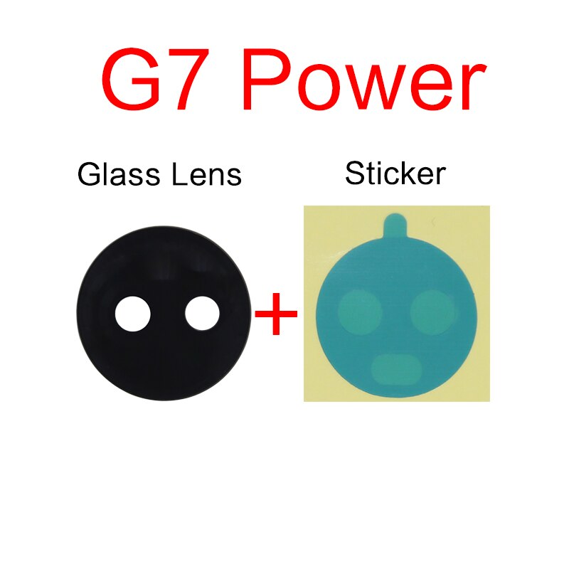 1 stk bagkamera glaslinser med tape udskiftningsdele til motorola  g7 plus  g7 play power: Til  g7 strøm
