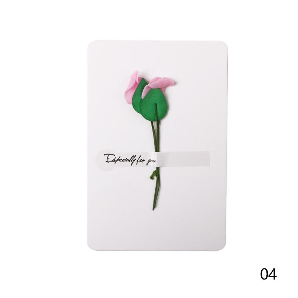 Uitnodigingskaart met gedroogde bloemen, handgemaakte kaarten, handgeschreven kaarten, verjaardagskaarten, bruiloftskaarten, bedankkaartjes, papier: 04
