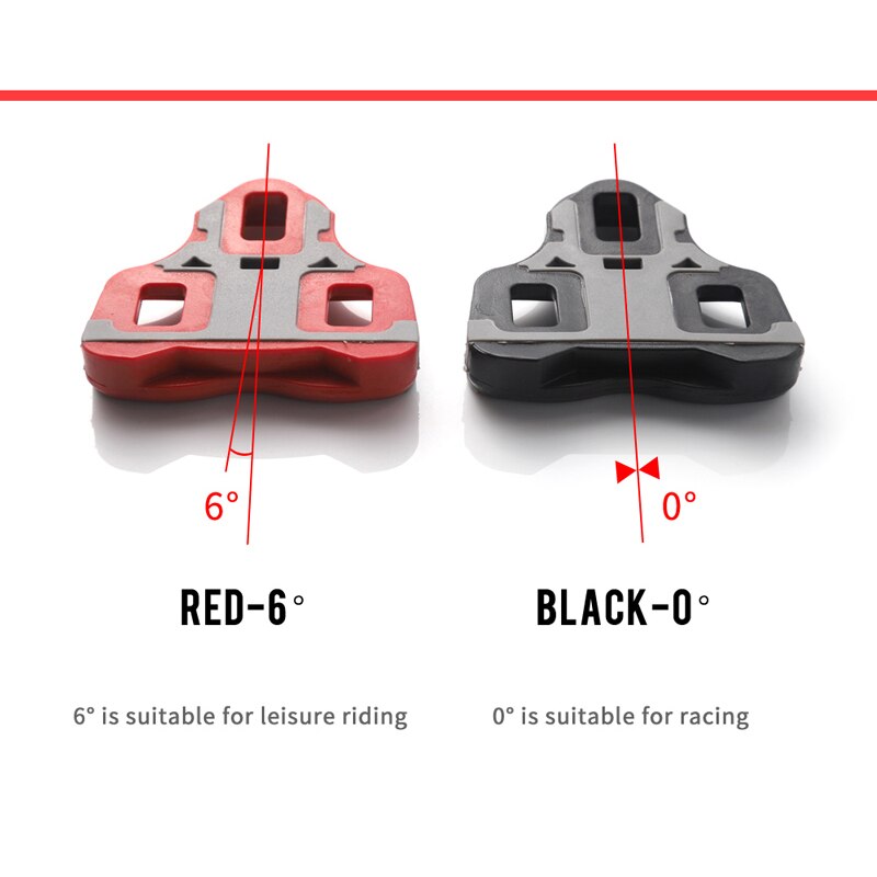 Wellgo RC7 Road Pedaal Cleats 6 ° Compatibel Met Look Keo Reparatie Onderdelen Zelfsluitende Pedaal Anti-Slip schoenplaten 82G