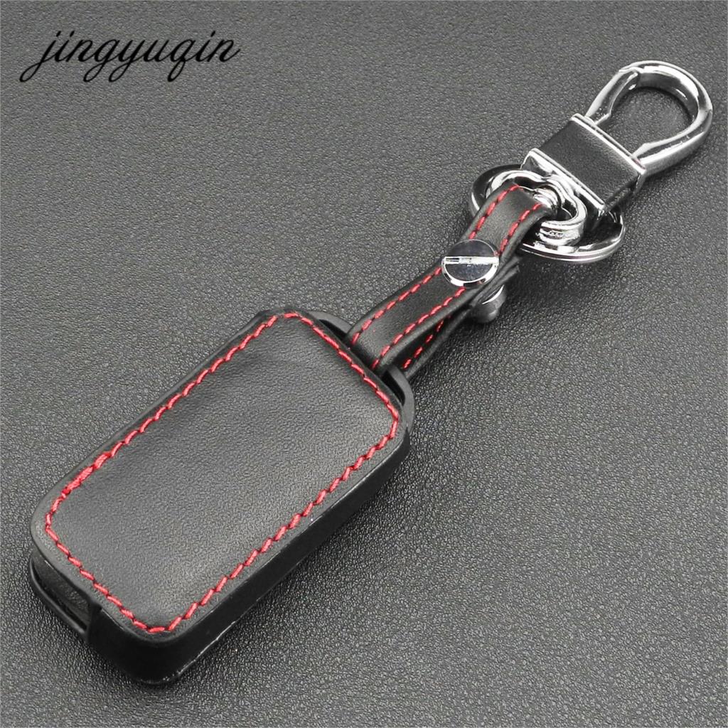 jingyuqin Leather Remote Key Fob Case For Mercedes Benz SLK E113 A C E S W168 W20 2 Button Flip Folding Car Key Cover