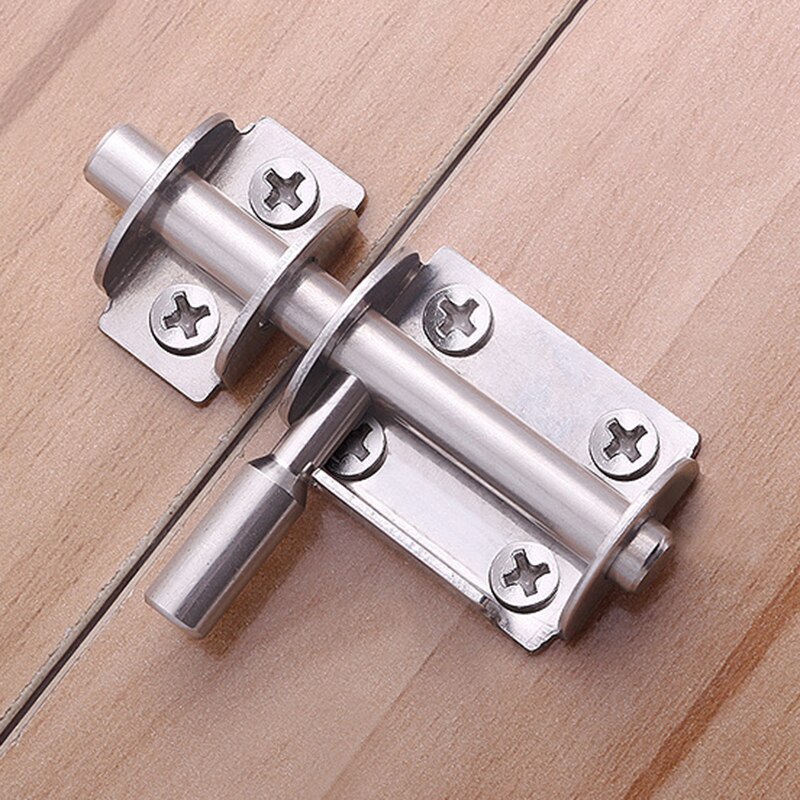 Stainless Steel Sliding Hasp Latches Door Chain Locks Bathroom Door Window Cabinet Fitting Slide Bolt Latch Security Tools K802