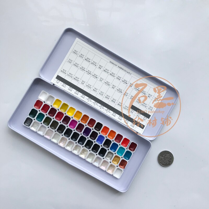 Rembrandt Kunstenaar Aquarel Sub-Verpakt 24 / 48 /80 Kleuren Blauw Rood Groen: 55 Colors x 0.5ml