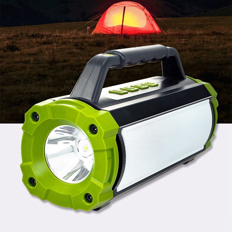 Multifunction Bluetooth Speaker FM Radio Portable Outdoor Mp3 Player Stereo Speaker Support USB TF Card AUX Flashlight