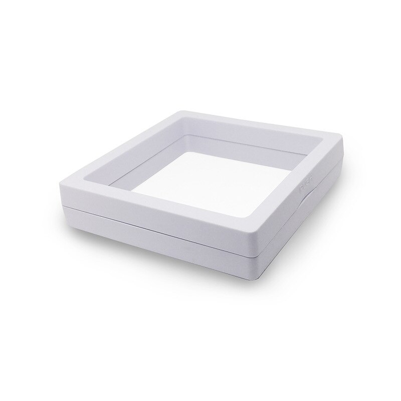 Lateefah-vitrinas de suspensión transparente, negro, 3D, álbumes, marco flotante, caja de exhibición, caja de joyería, collar, soporte de almacenamiento,
