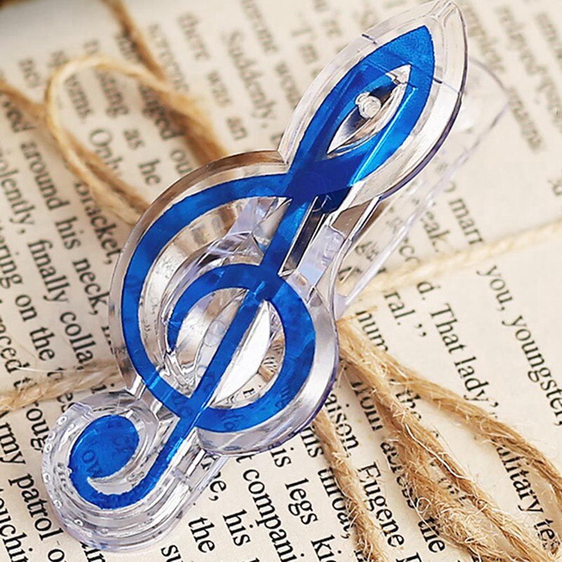 Clips musicales para notas Página de Libro Clips Kawaii, carpeta de papelería, Clip para fotos, notas de billetes, Clip de papel con letras, novedad