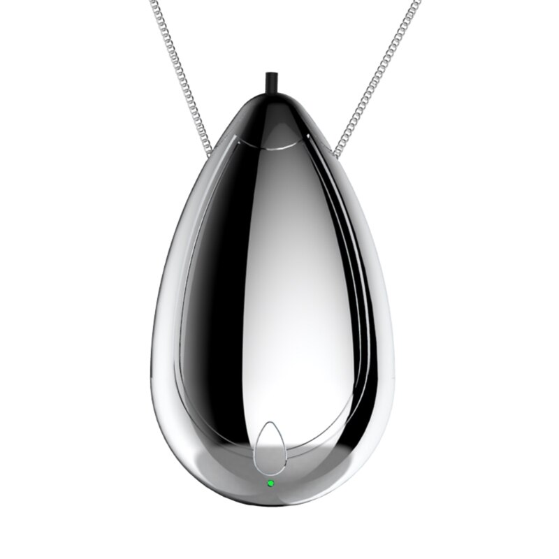 Mini Wearable Air Purifier, Personal Travel Size Air Purifier, Necklace &amp; Portable USB Charging Smoke Purifier: Dark Grey