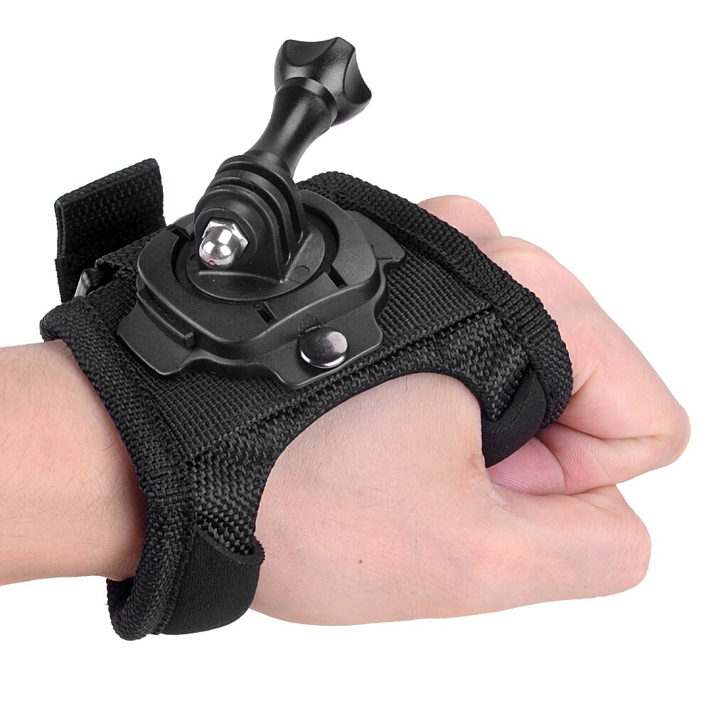 Wrist Strap Mount, 360° Rotation Go Pro Hand Wrist Arm Mount Band Glove