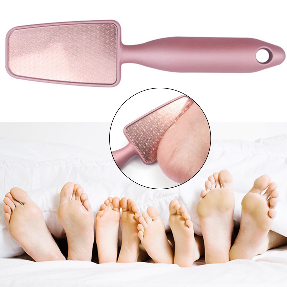 Herramienta de pedicura para salón de belleza, Lima de piel muerta para el talón, cutícula de vidrio, eliminador de callos, raspa portátil para el hogar