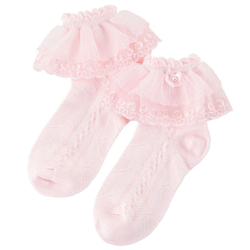 Frühling und Herbst Kinder Socken Dünne Mädchen Mesh Kurze Socke Schmetterling Spitze Atmungs Prinzessin Socken